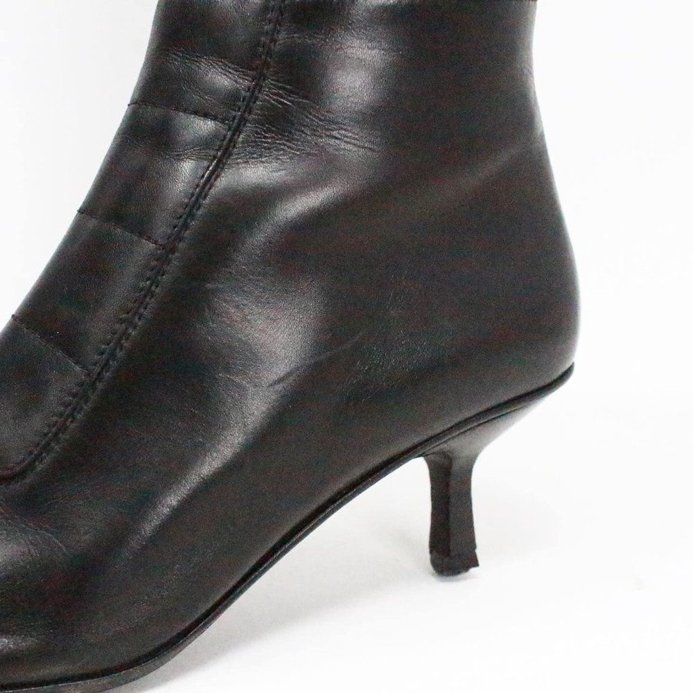 GUCCI #40013 Black Leather Kitten Heel Boots (US 7.5 EU 37.5) - Picture 8 of 10